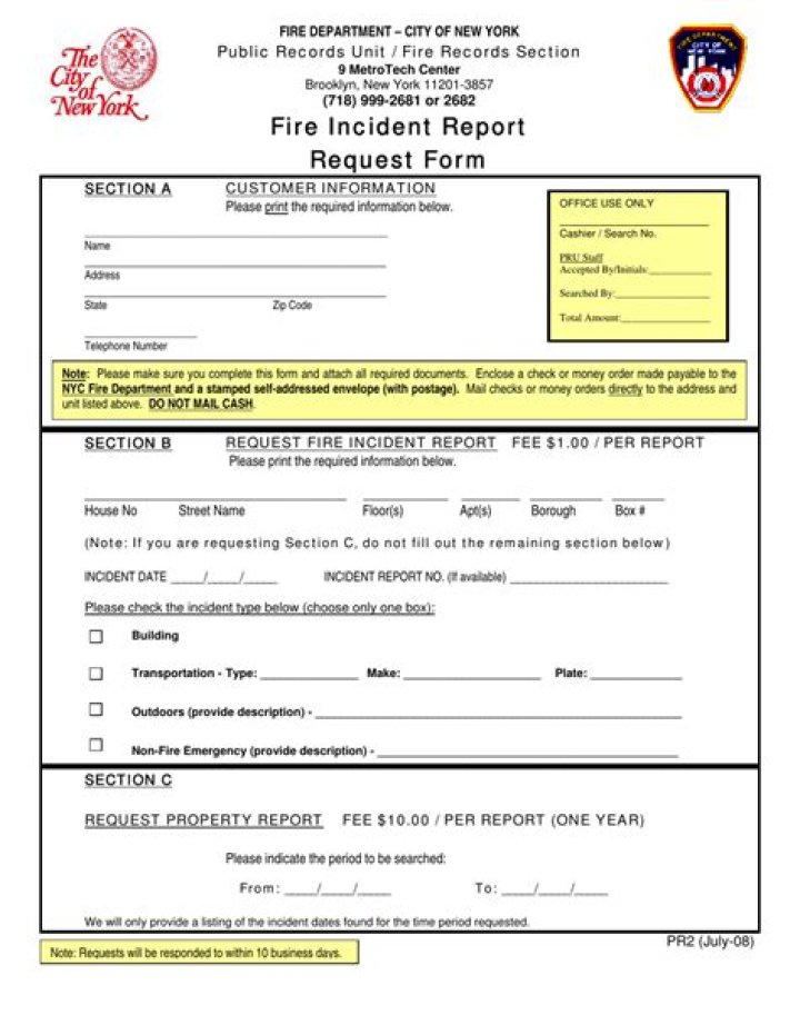 Are fire reports public record