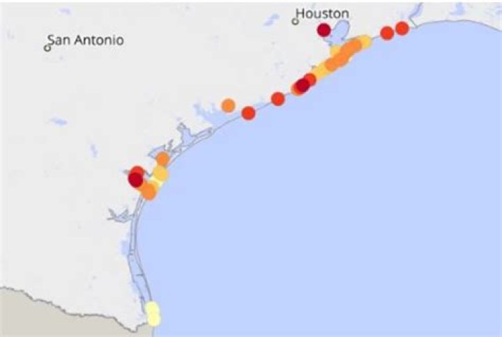 Are Texas beaches contaminated