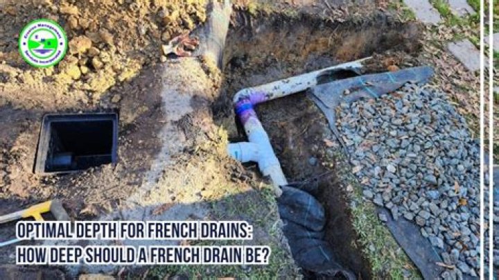 Can a French drain be too deep