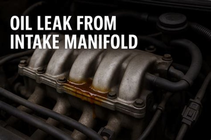 Can a intake manifold leak oil