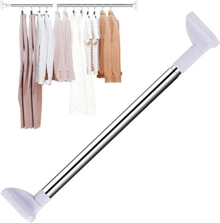 Can a tension rod hold clothes