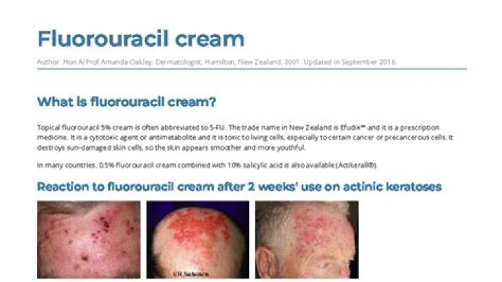 Can fluorouracil make you sick