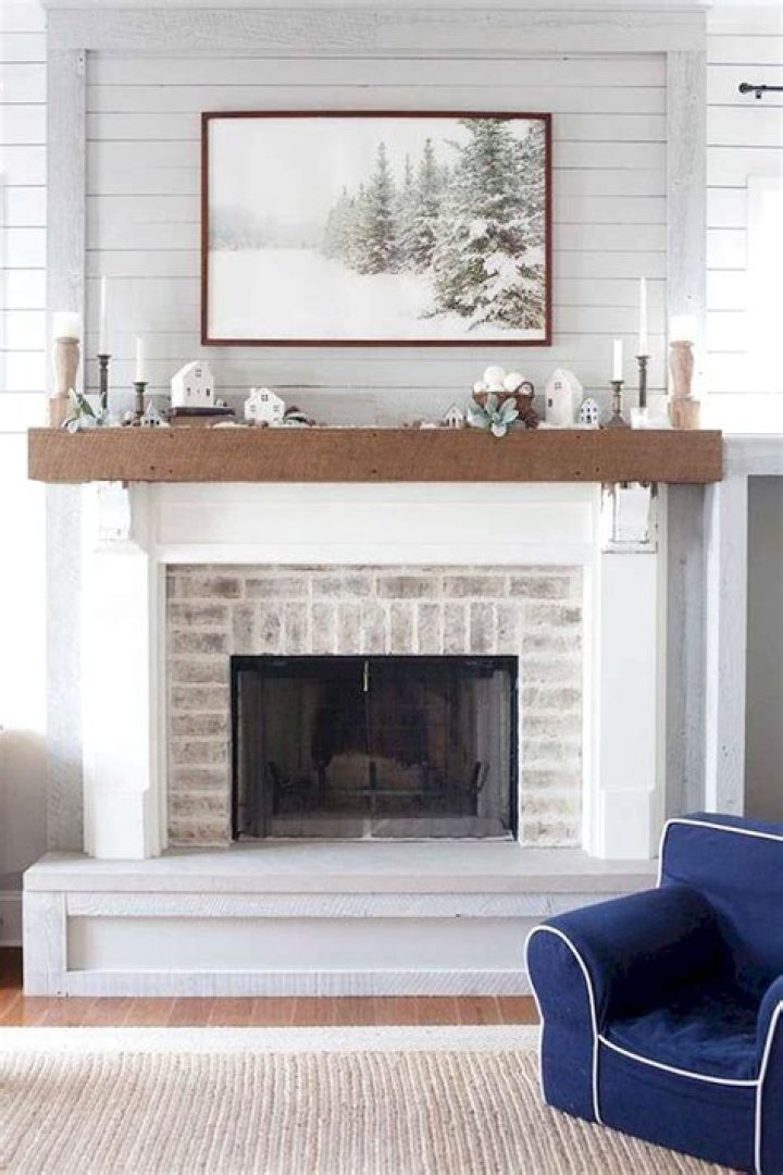 Can I paint a wooden fireplace