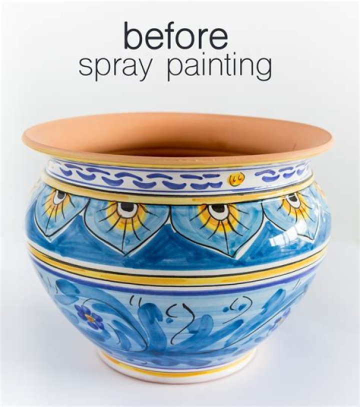 Can I spray paint ceramic pots