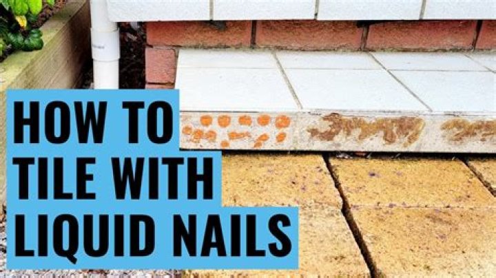 Can I use Liquid Nails on granite