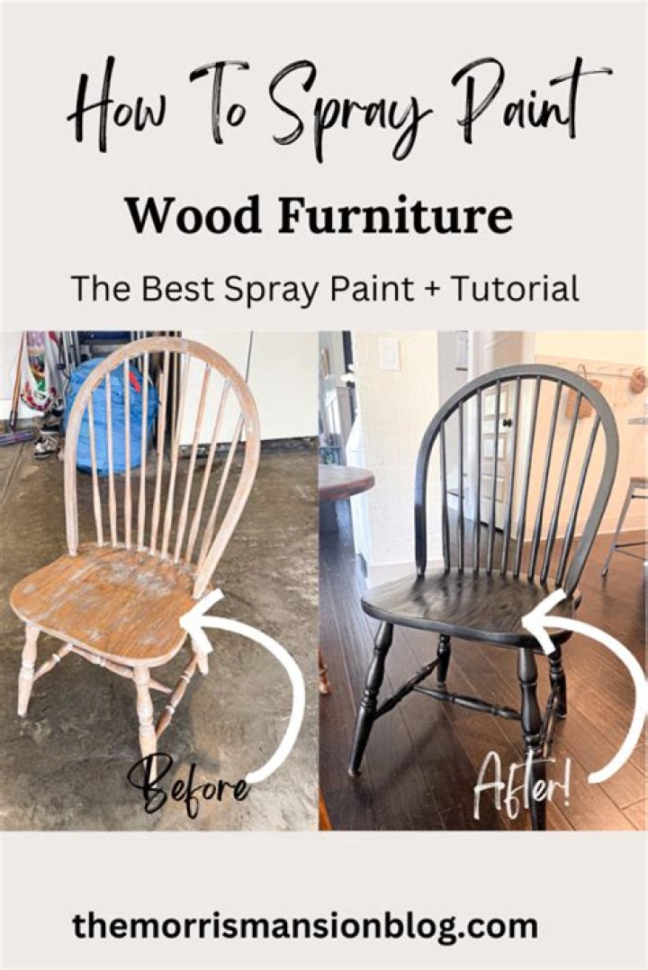 Can wood furniture be spray painted