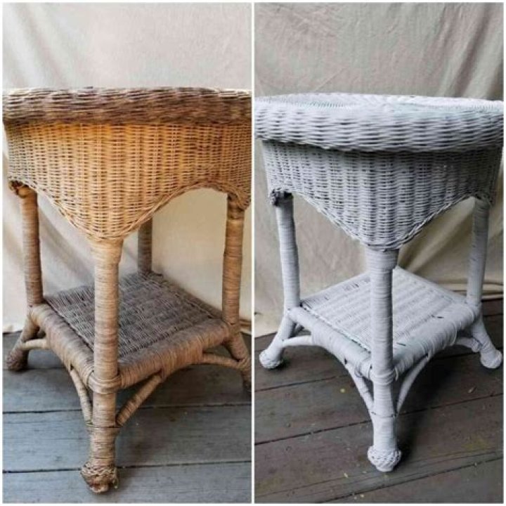 Can you chalk paint on wicker