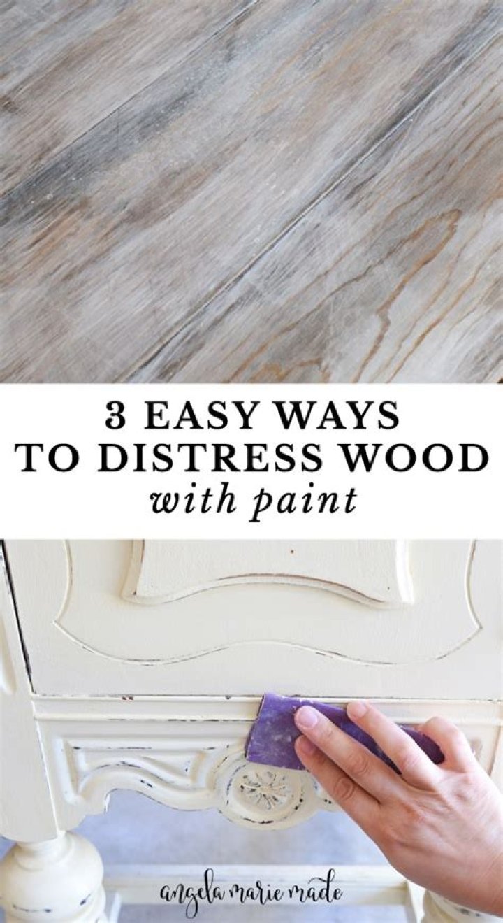 Can you distress regular paint