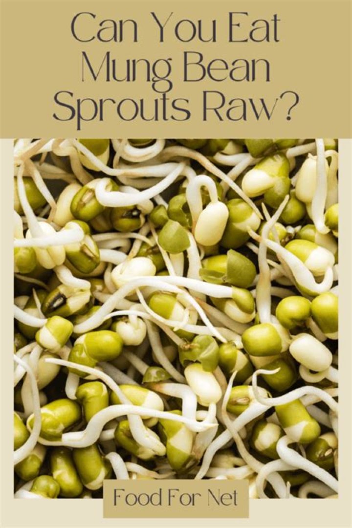 Can you eat mung bean sprouts raw