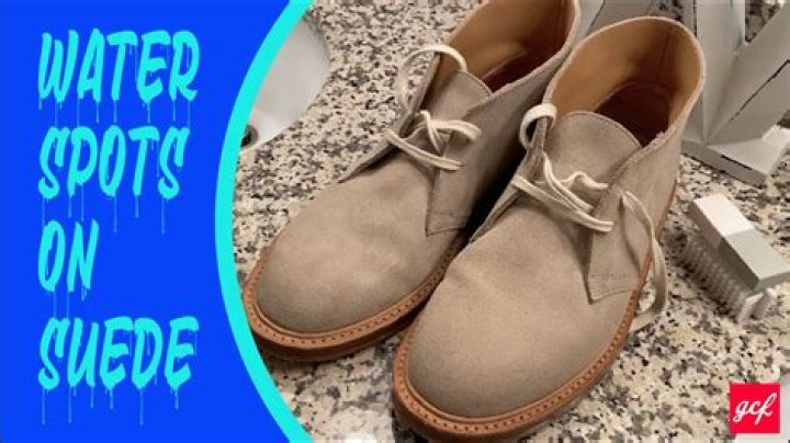 Can you fix water stains on suede