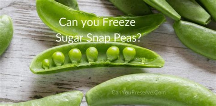 Can you freeze sugar snap peas