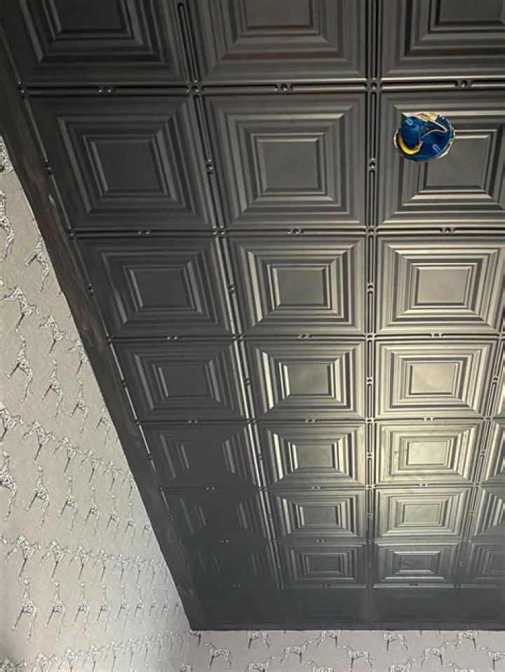 Can you glue tin ceiling tiles