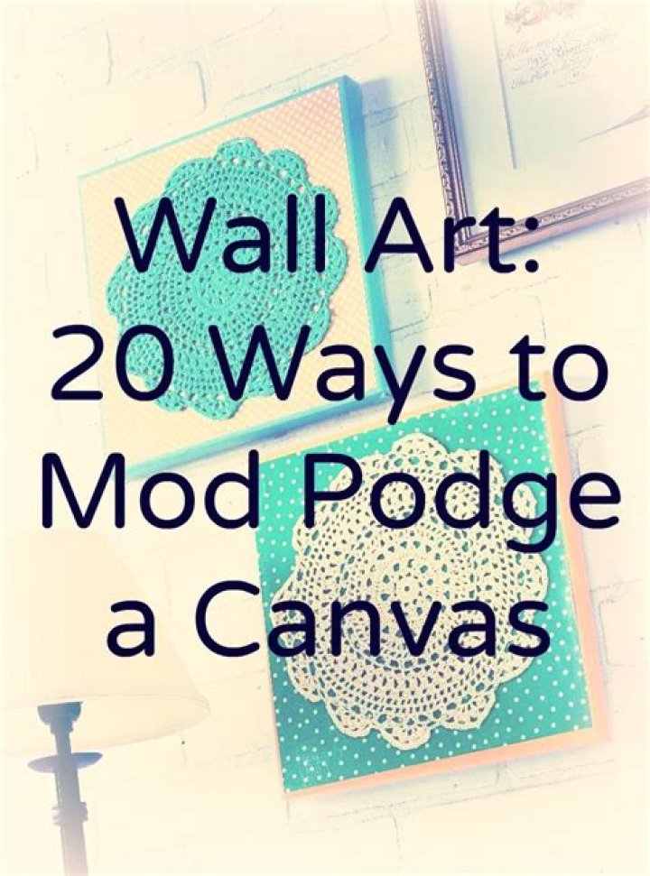 Can you Modge podge on a wall