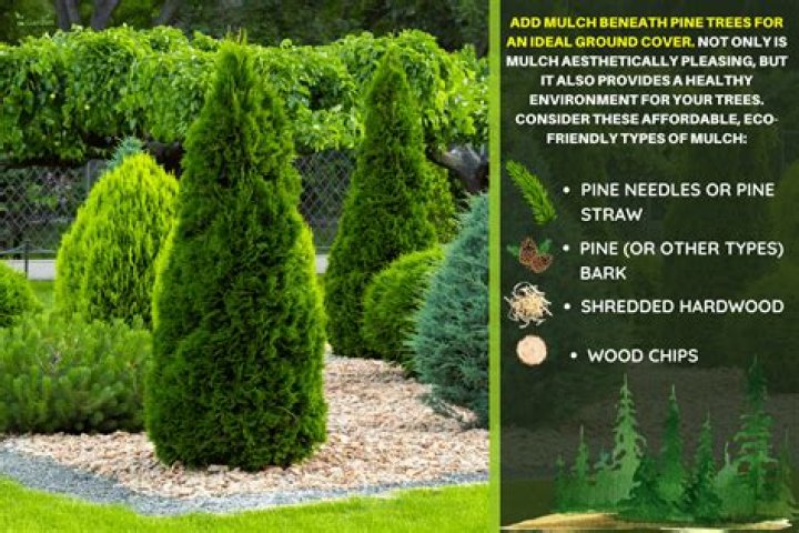 Can you mulch under pine trees