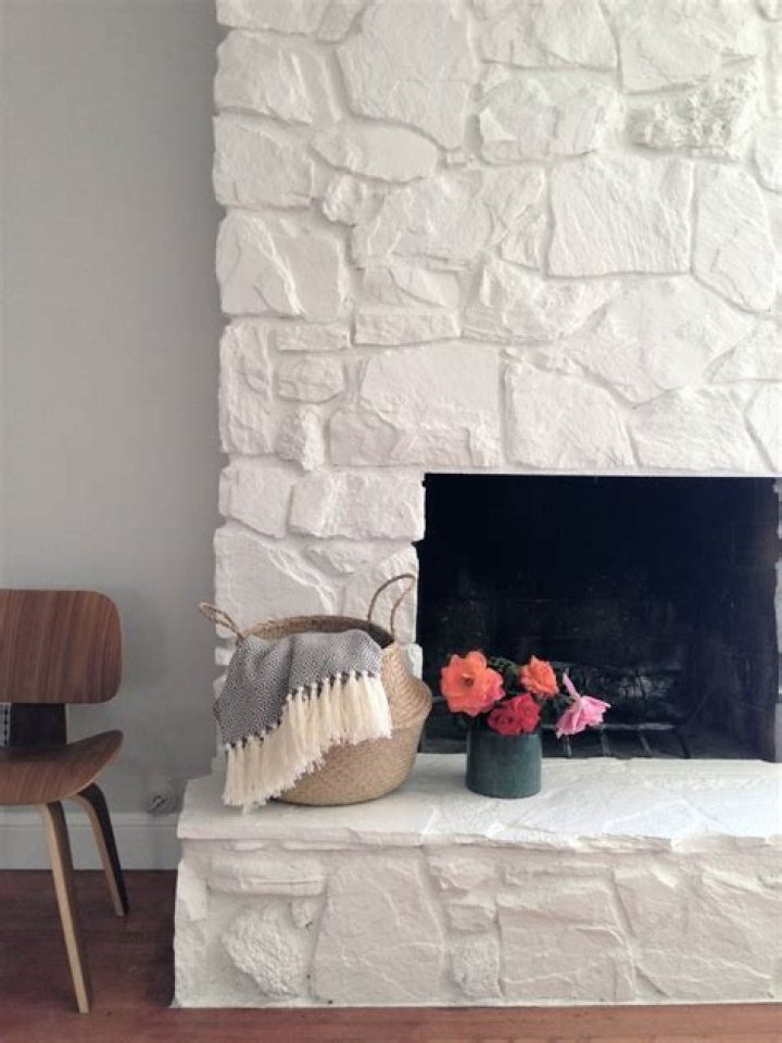 Can you paint a rock fireplace