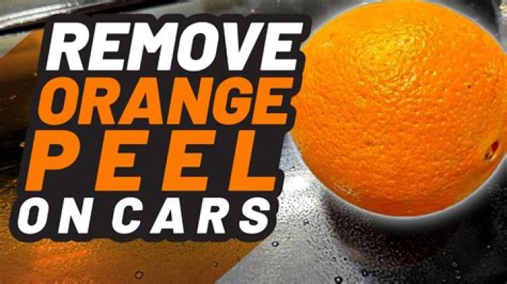 Can you polish out orange peel
