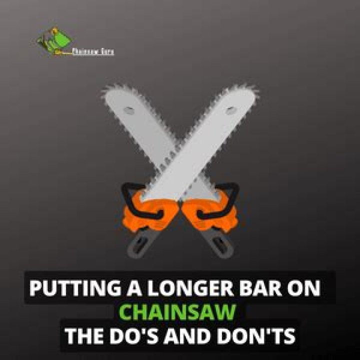 Can you put a bigger bar and chain on a chainsaw