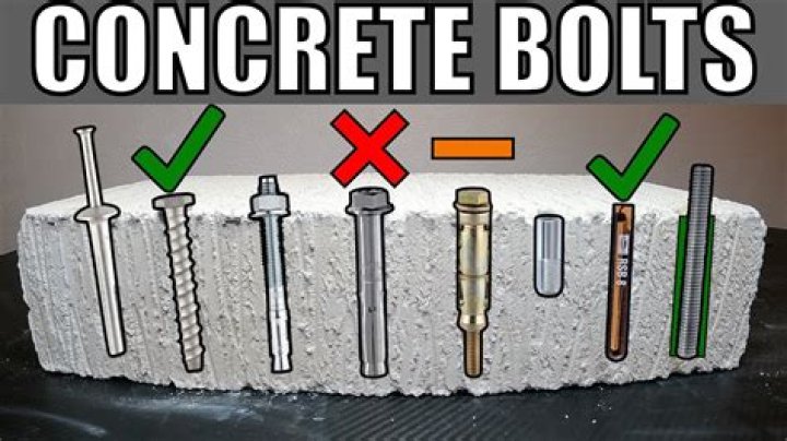 Can you put a bolt in concrete