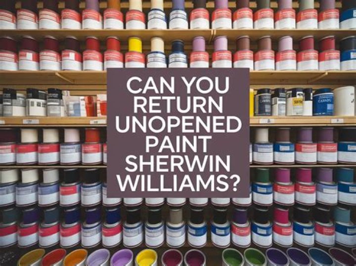 Can you return unopened paint