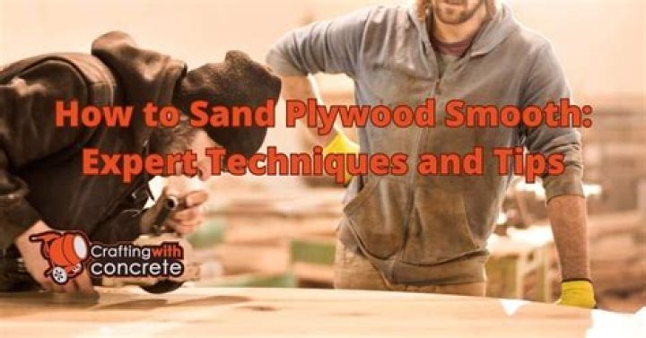 Can you sand plywood edges smooth