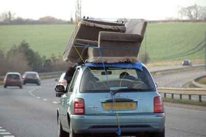 Can you strap a couch to a car