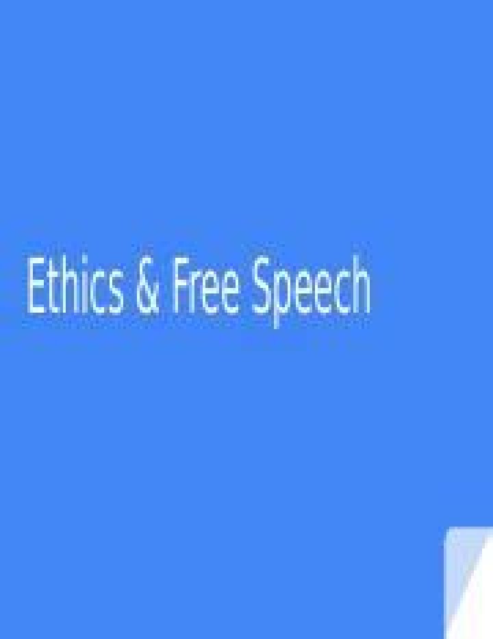 Do free speech laws cover content on the Internet
