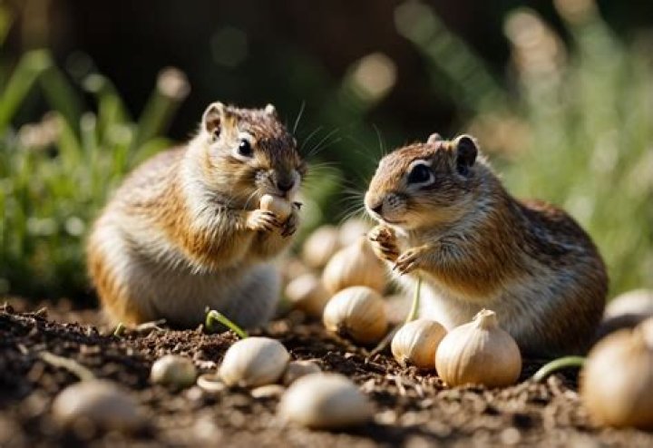 Do gophers eat garlic