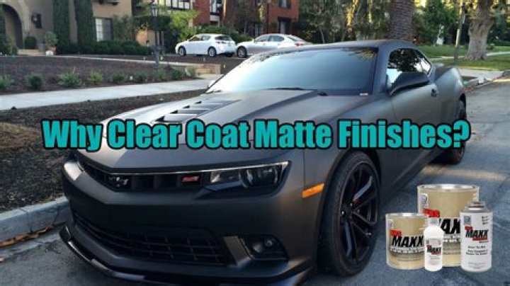 Do you clear coat matte paint