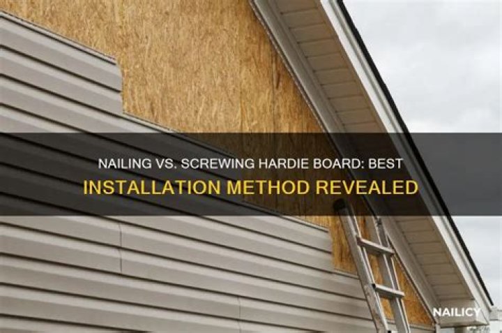 Do you nail or screw Hardie board