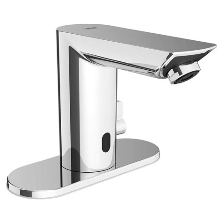 How are touchless faucets powered