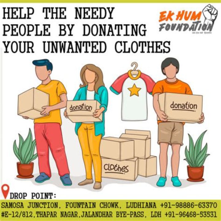 How can I donate unwanted clothes
