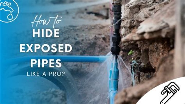 How can I hide my water pipes