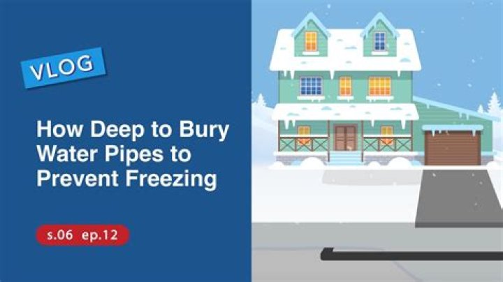 How deep do you bury a water tank