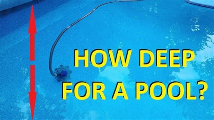 How deep should my inground pool be