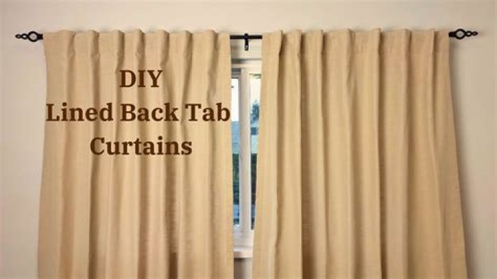 How do back tab curtains work