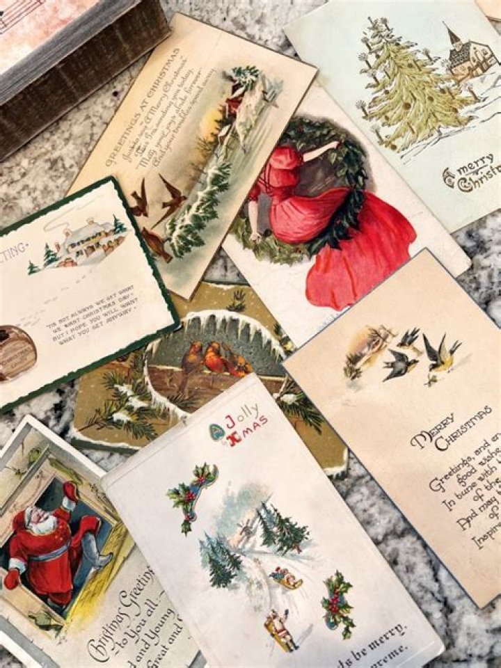 How do I display old Christmas cards