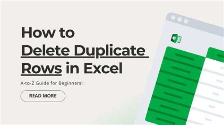 How do I eliminate duplicate rows
