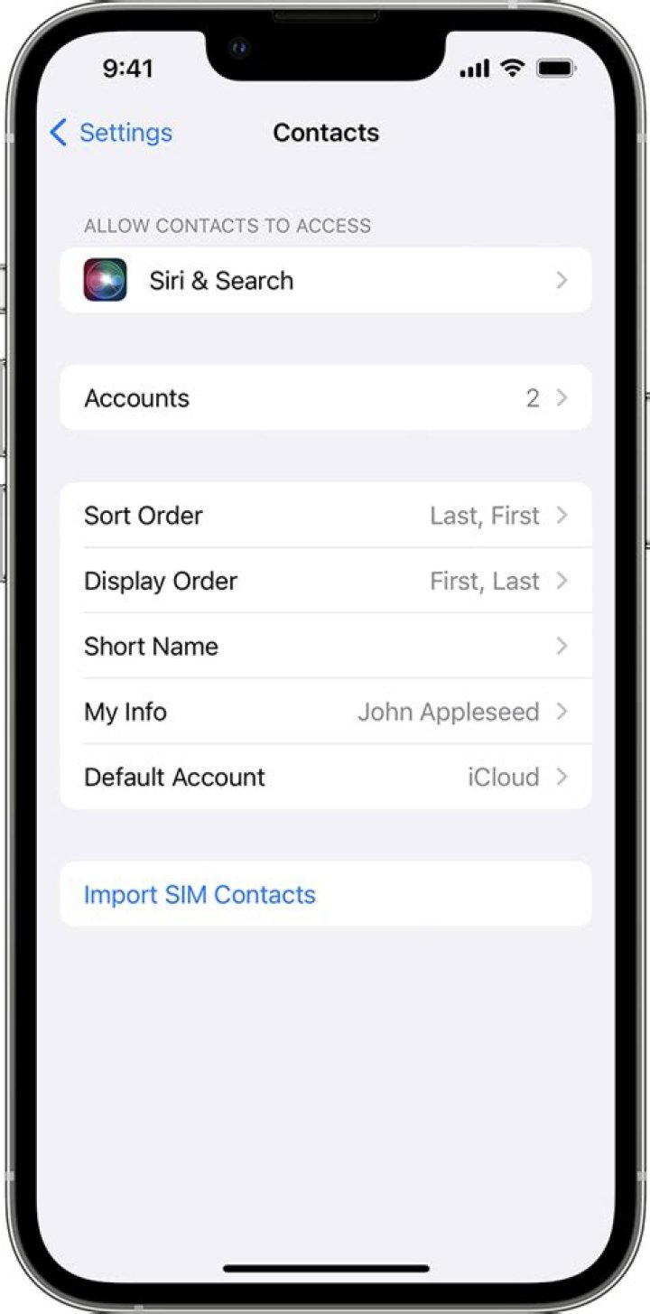 How do I filter my phone Contacts