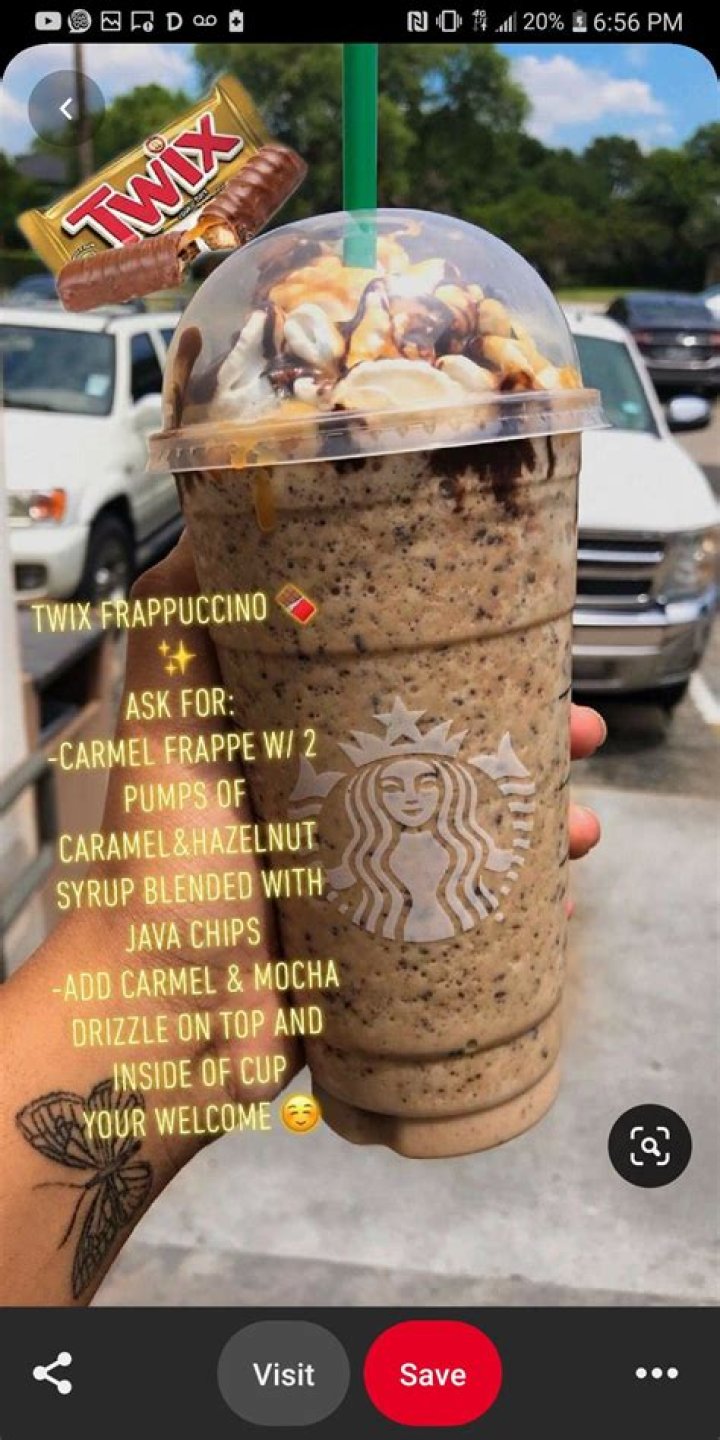 How do I order a Twix frappuccino