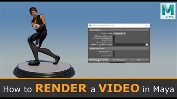 How do I render an object in Maya