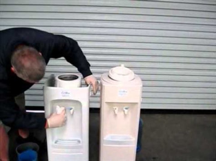 How do I sanitize my water cooler