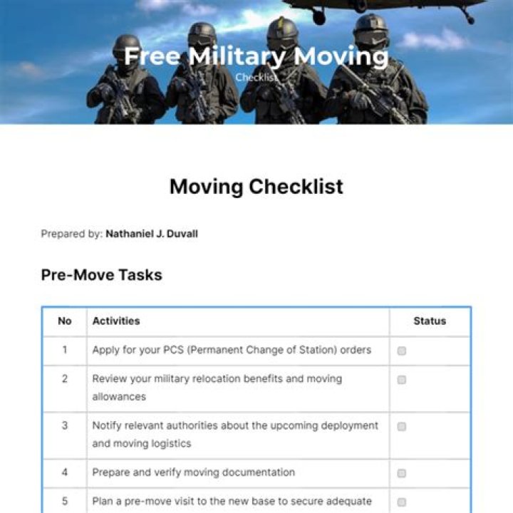 How do I schedule a military move