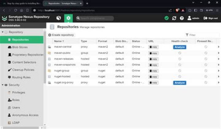 How do I setup a Nexus repository