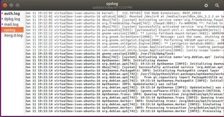 How do I view a log file in Linux