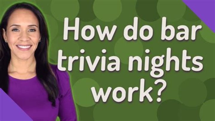 How do trivia nights at bars work