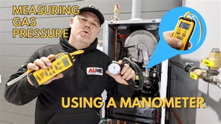 How do you calculate the pressure of a gas in a manometer