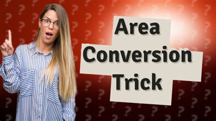 How do you convert area to length