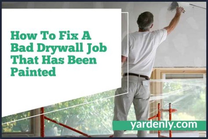 How do you cover up a bad mud job