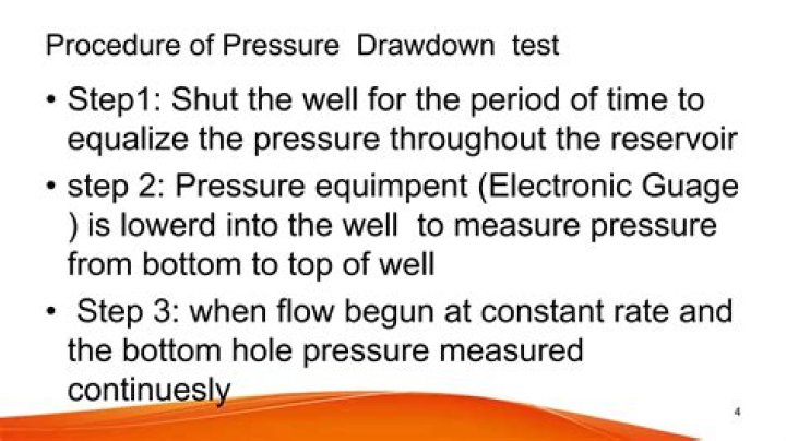 How do you do a drawdown test