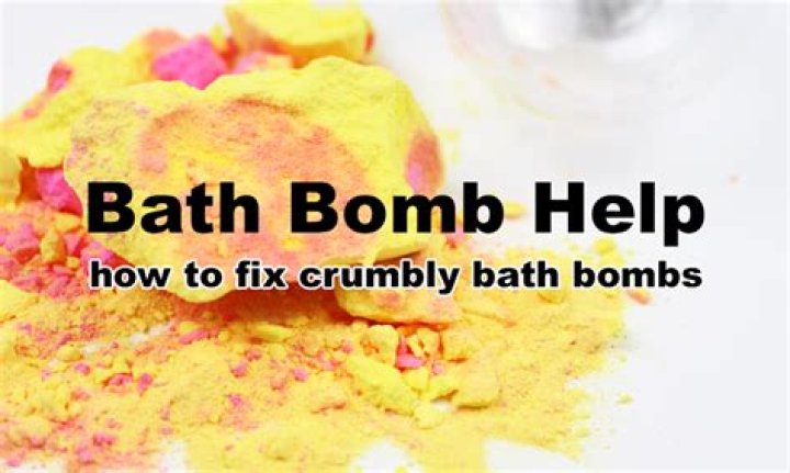 How do you fix crumbly bath bombs